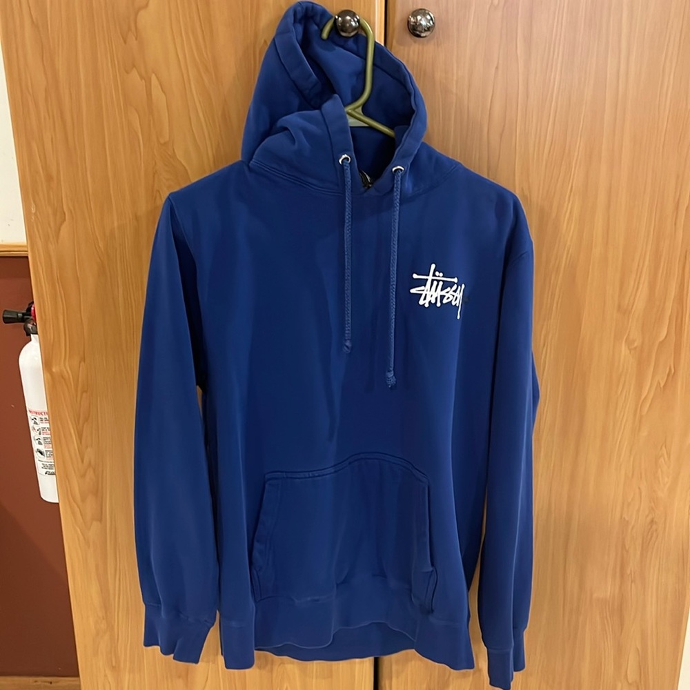 OG Stussy Hoodie Blue Medium